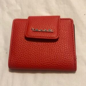 Tahari Red Small Ladies Small Bifold Wallet